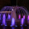 Пешеходный фонтан Компас из 37 струй наклонных и пенных 